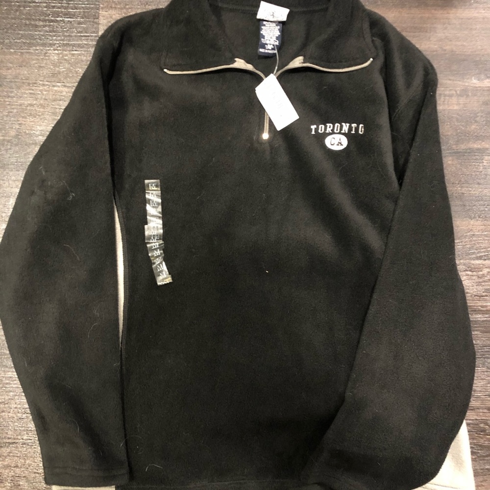 Vintage Sweatshirt toronto logo half zip